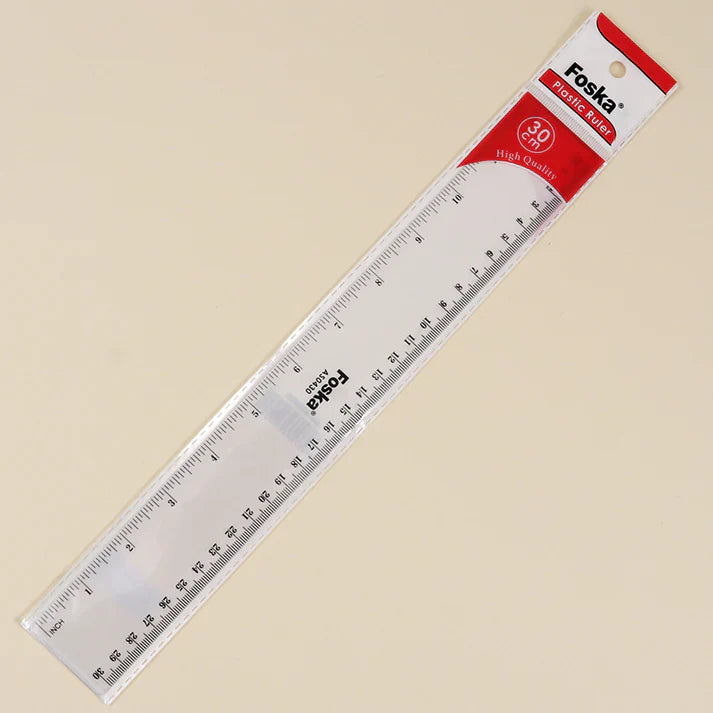 Foska 30Cm Plastic Ruler As0430