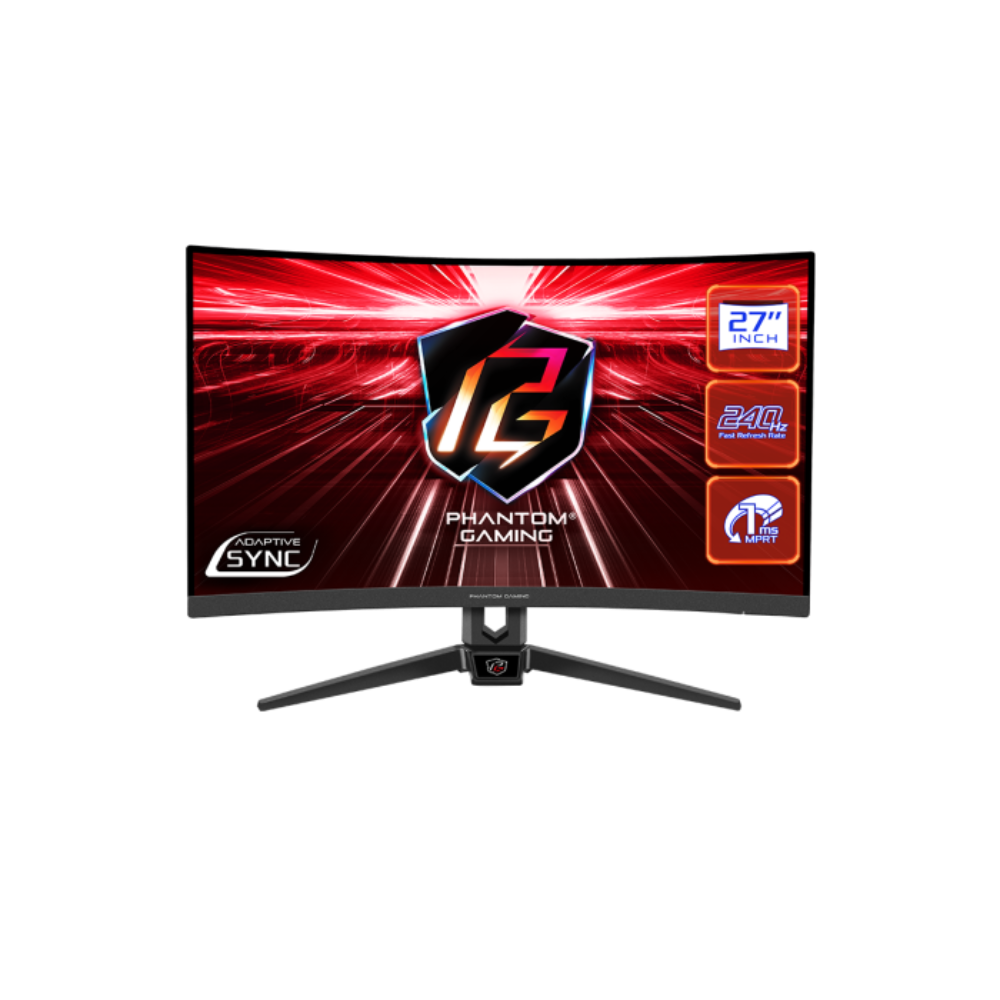 ASRock Phantom - PG27F15RS1A - 27 Inch - FHD - 240Hz - Curved Gaming Monitor