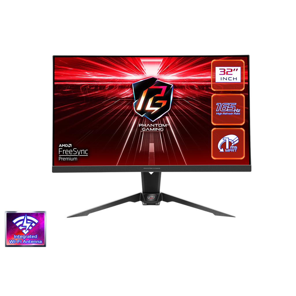 ASRock Phantom - PG32QF2B - 31.5 Inch - QHD - 165Hz - Flat VA Gaming Monitor