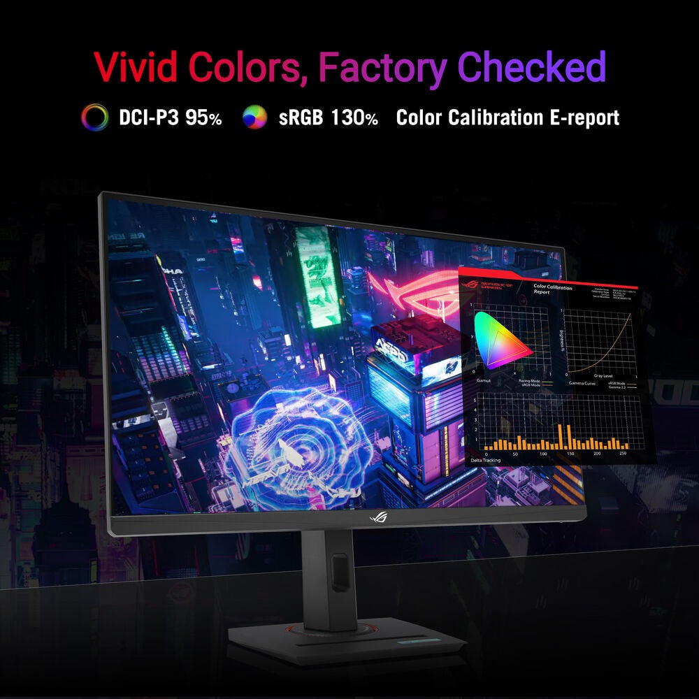 ASUS 27″ ROG Strix XG27UCS 4K 160Hz Fast IPS HDR400 USB-C HDMI 2.1 Gaming Monitor, Black