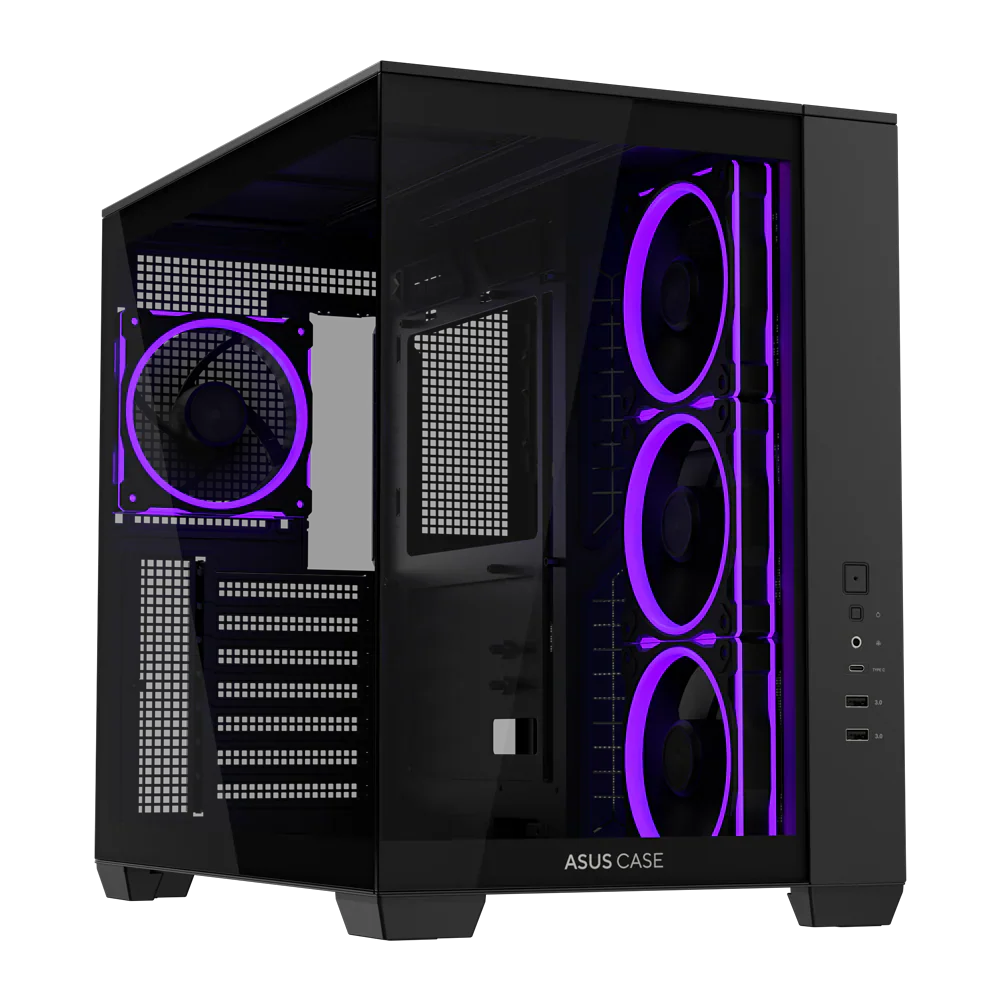 ASUS A32 PLUS ARGB Mid Tower Case - Black