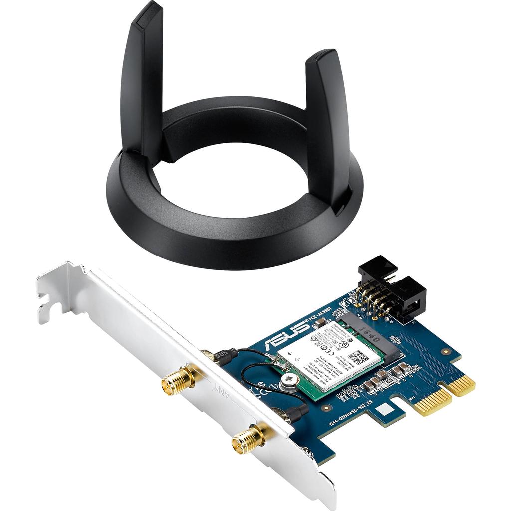 ASUS AC55BT AC1200 WiFi Bluetooth PCIe Wireless Adapter Card