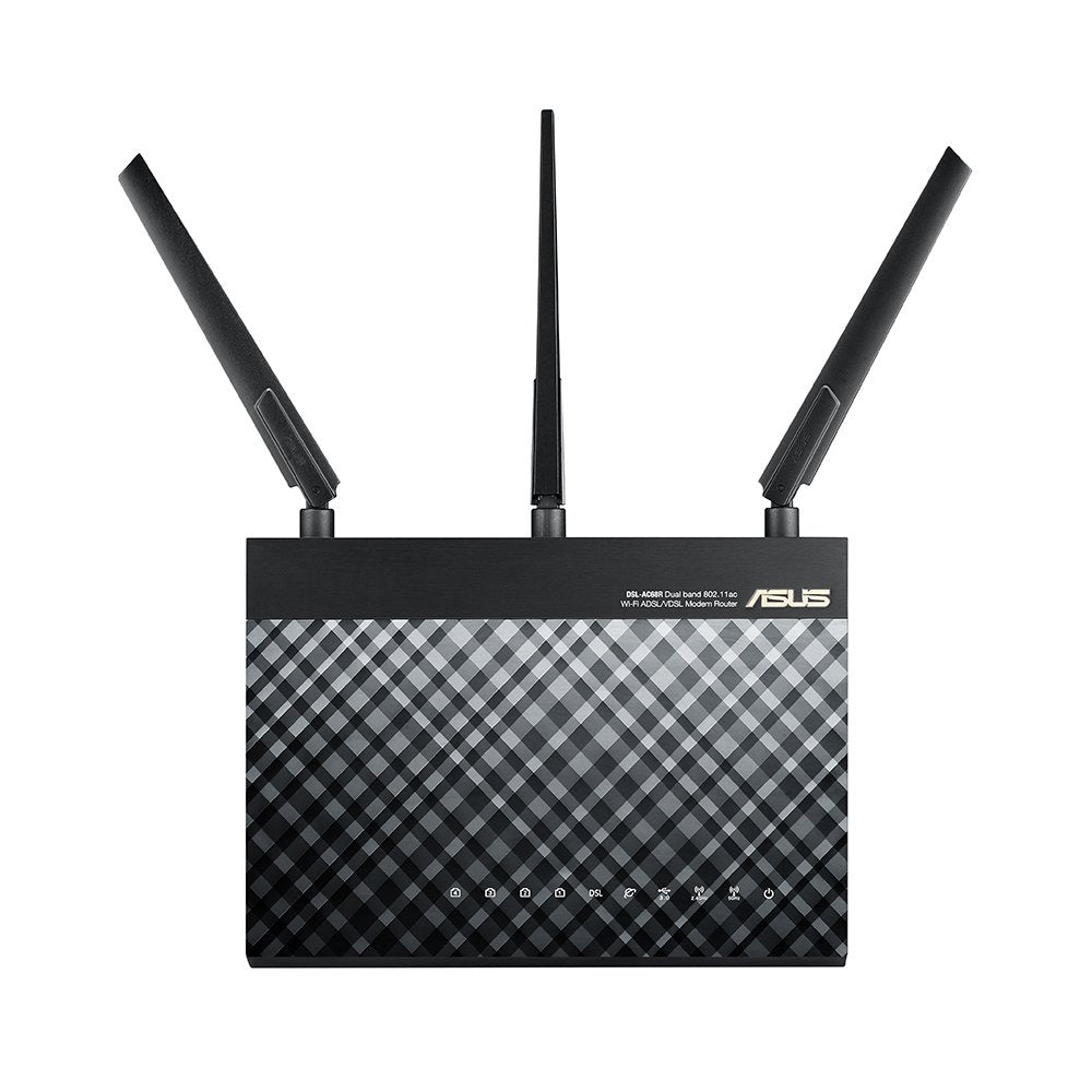 ASUS (DSL-AC68U) AC1900 Dual Band ADSL/VDSL Modem Router - 5GHz (1300 Mbps) / USB 3.0 / Gigabit LAN