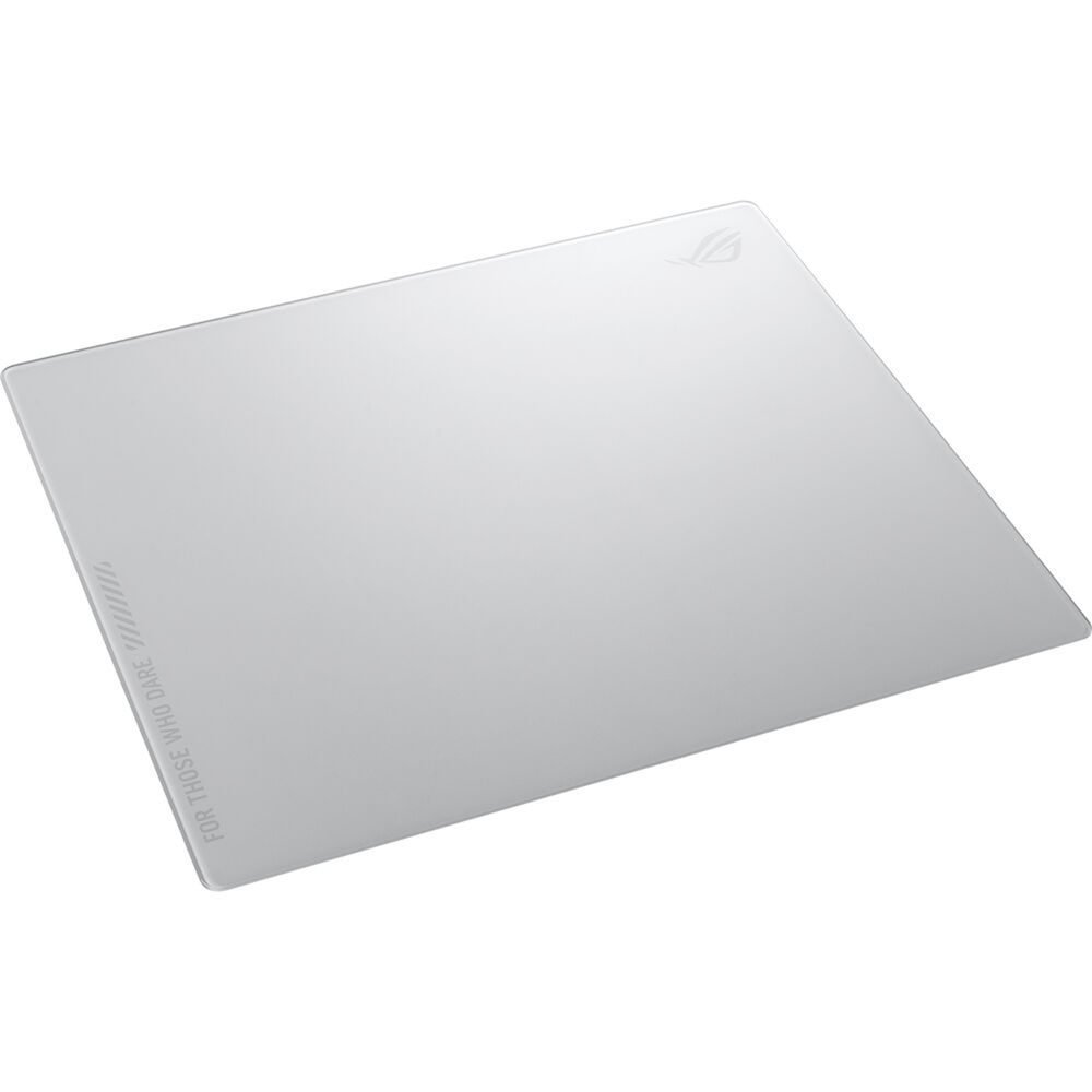 ASUS NH04 ROG Moonstone Ace L, White, Gaming Mouse Pad, Tempered Glass, Finest Quality, 50x40cm