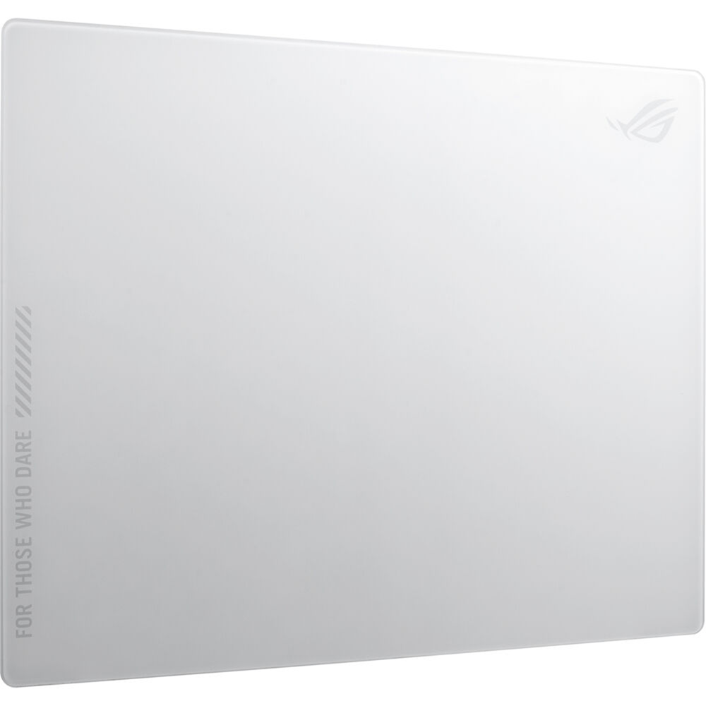 ASUS NH04 ROG Moonstone Ace L, White, Gaming Mouse Pad, Tempered Glass, Finest Quality, 50x40cm