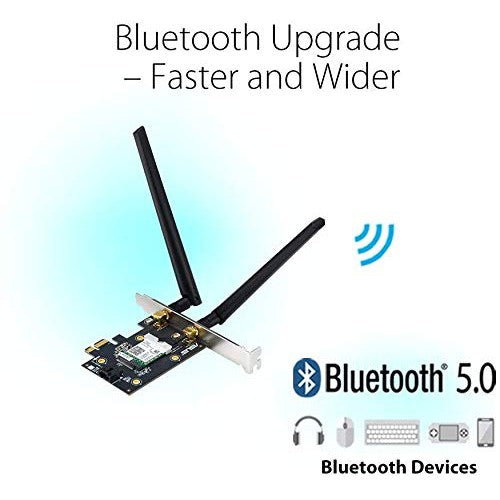 ASUS (PCE-AX3000) Dual Band PCI-E Wi-Fi 6 Adapter - 5GHz (2402 Mbps) / PCI-E