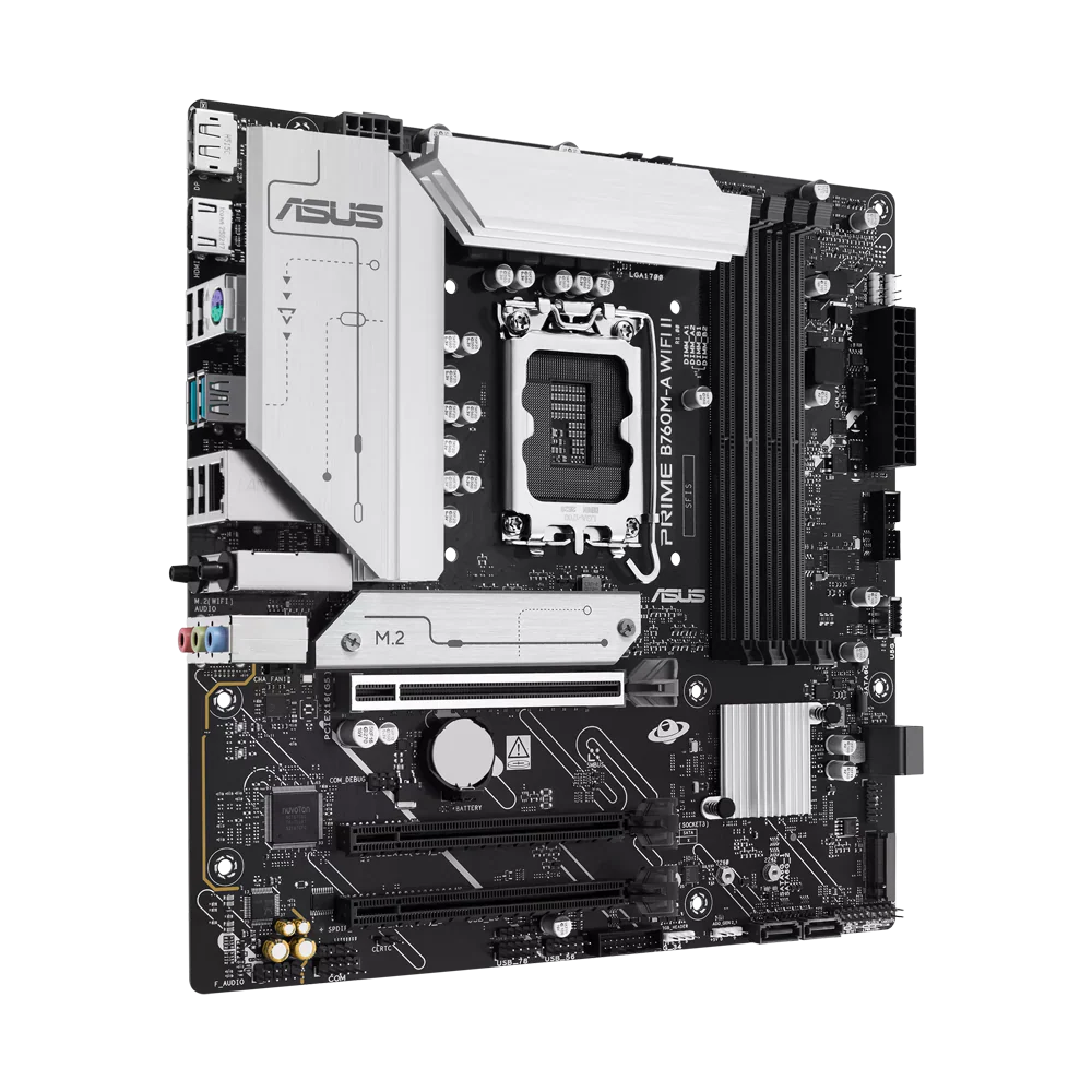 ASUS PRIME B760M-A WIFI II DDR5 Motherboard - Black