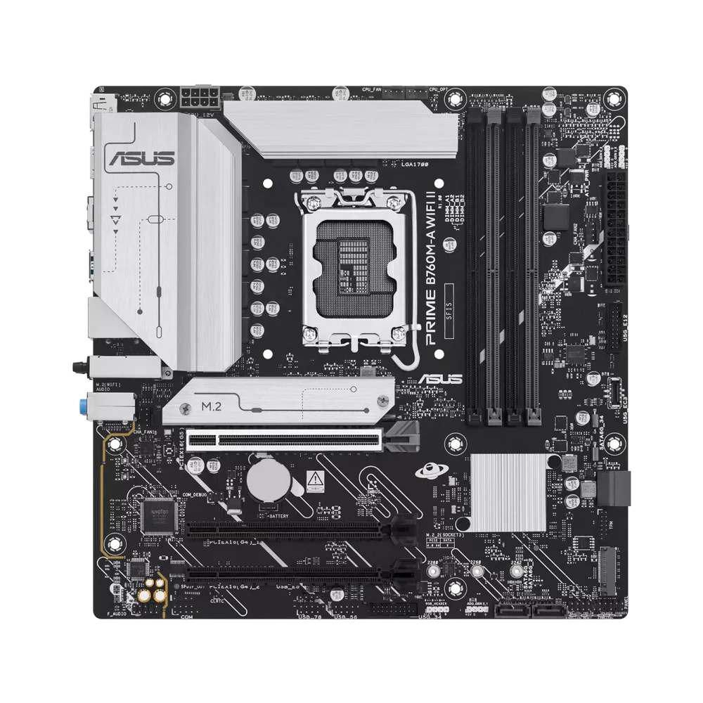 ASUS PRIME B760M-A WIFI II DDR5 Motherboard - Black