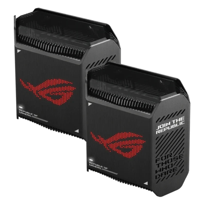 ASUS ROG Rapture (GT6 AX10000) Tri-Band WiFi 6 Gaming Mesh Router - 5GHz (4804Mbps) / USB 3.2 Gen 1 / Gigabit WAN / Gigabit LAN (2-Pack)