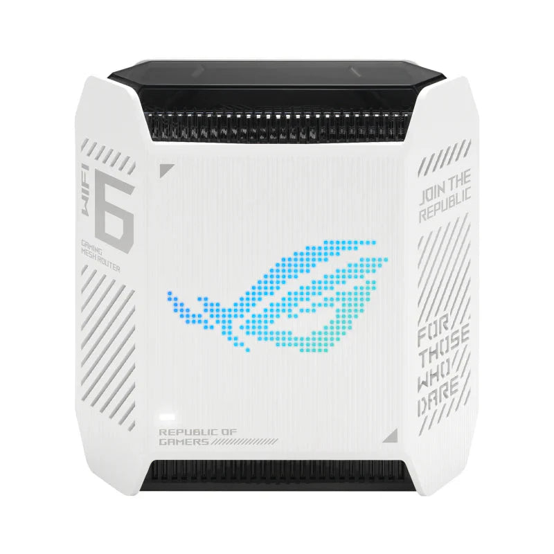 ASUS ROG Rapture (GT6 AX10000) Tri-Band WiFi 6 Gaming Mesh Router - 5GHz (4804Mbps) / USB 3.2 Gen 1 / Gigabit WAN / Gigabit LAN (2-Pack)