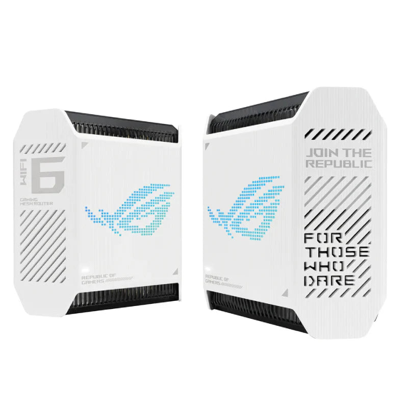 ASUS ROG Rapture (GT6 AX10000) Tri-Band WiFi 6 Gaming Mesh Router - 5GHz (4804Mbps) / USB 3.2 Gen 1 / Gigabit WAN / Gigabit LAN (2-Pack)