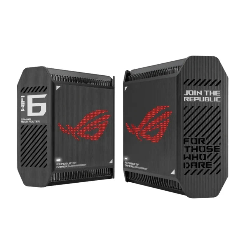ASUS ROG Rapture (GT6 AX10000) Tri-Band WiFi 6 Gaming Mesh Router - 5GHz (4804Mbps) / USB 3.2 Gen 1 / Gigabit WAN / Gigabit LAN (2-Pack)