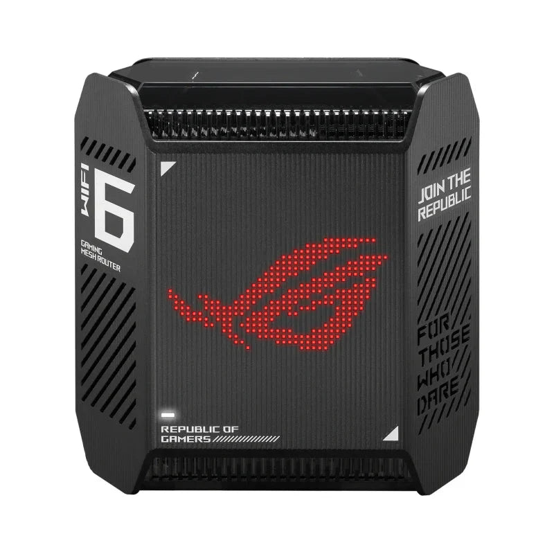 ASUS ROG Rapture (GT6 AX10000) Tri-Band WiFi 6 Gaming Mesh Router - 5GHz (4804Mbps) / USB 3.2 Gen 1 / Gigabit WAN / Gigabit LAN