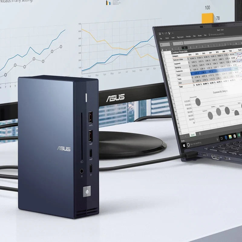 ASUS SimPro Dock 2 - USB 3.0 / HDMI 2.0 / Thunderbolt 3.0 / Smart Card Reader
