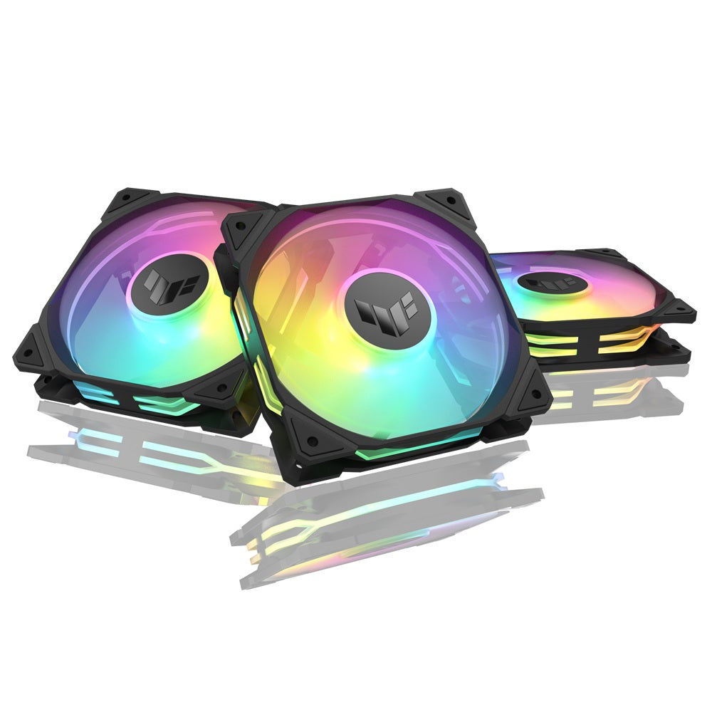 ASUS TR120 TUF Gaming ARGB Case Fan – 3-Pack, Black