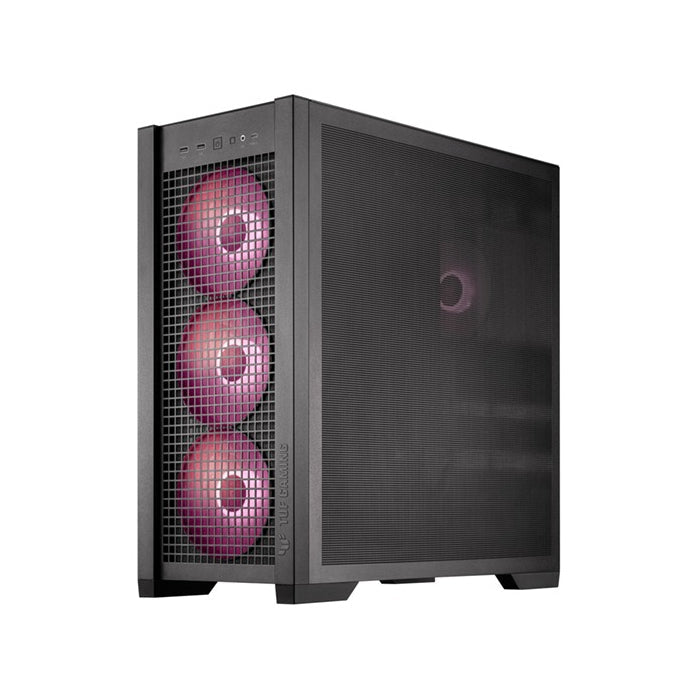 ASUS Tuf Gaming GT302 ARGB ATX Mid Tower Case Left Side Tempered Glass 4x ARGB Fans - Black