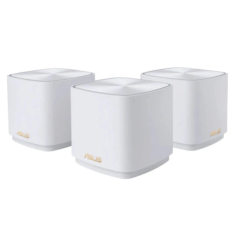 ASUS ZenWiFi XD4 Mini AX1800 WiFi 6 Dual Band Mesh System, White 3-Pack
