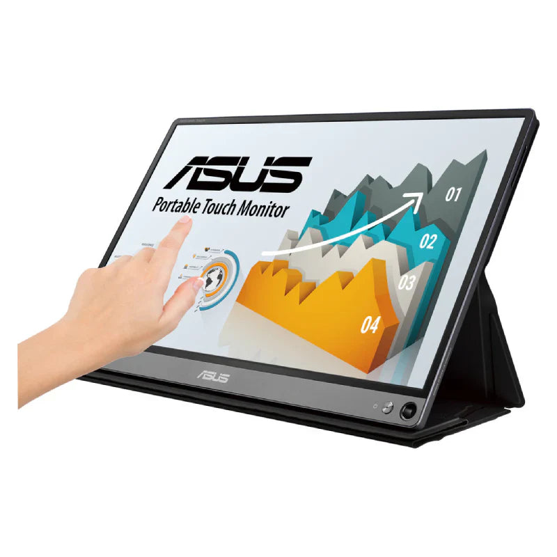 ASUS ZenScreen Touch MB16AMT USB portable monitor - 16" FHD Multi-Touch / 5ms / 60Hz / USB-C/ Micro HDMI - Portable Monitor