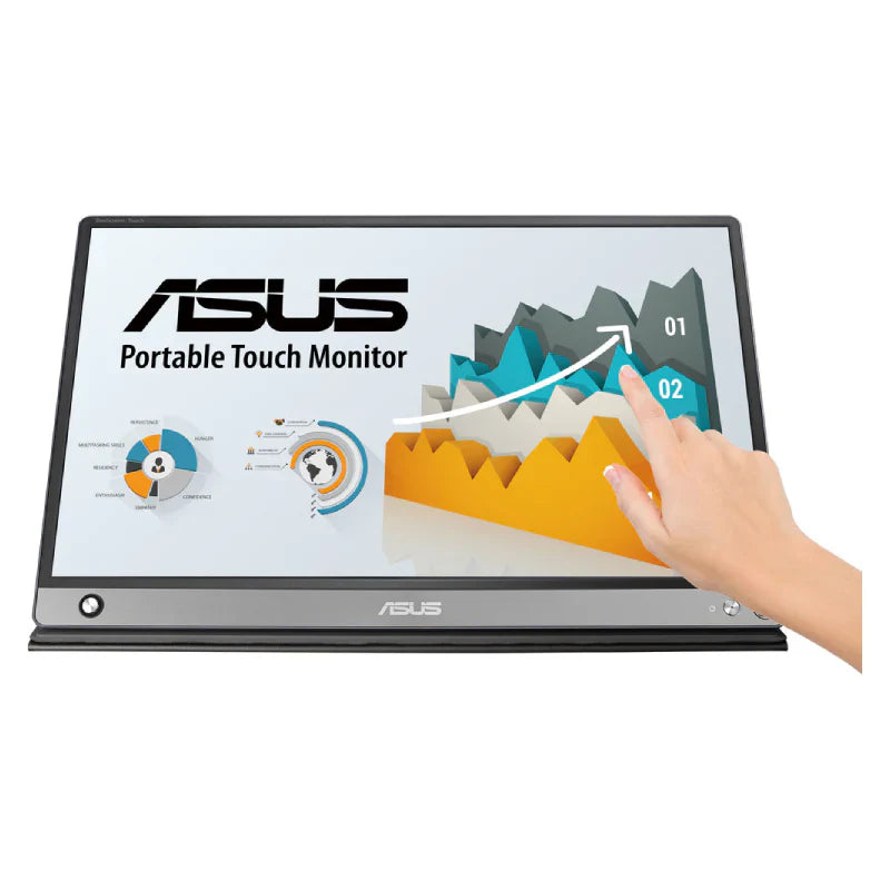 ASUS ZenScreen Touch MB16AMT USB portable monitor - 16" FHD Multi-Touch / 5ms / 60Hz / USB-C/ Micro HDMI - Portable Monitor