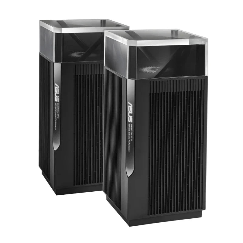 ASUS ZenWiFi Pro (ET12) AXE11000 Tri-Band WiFi 6E Mesh System - 6GHz (4804 Mbps) / Gigabit WAN / Gigabit LAN (2-Pack)