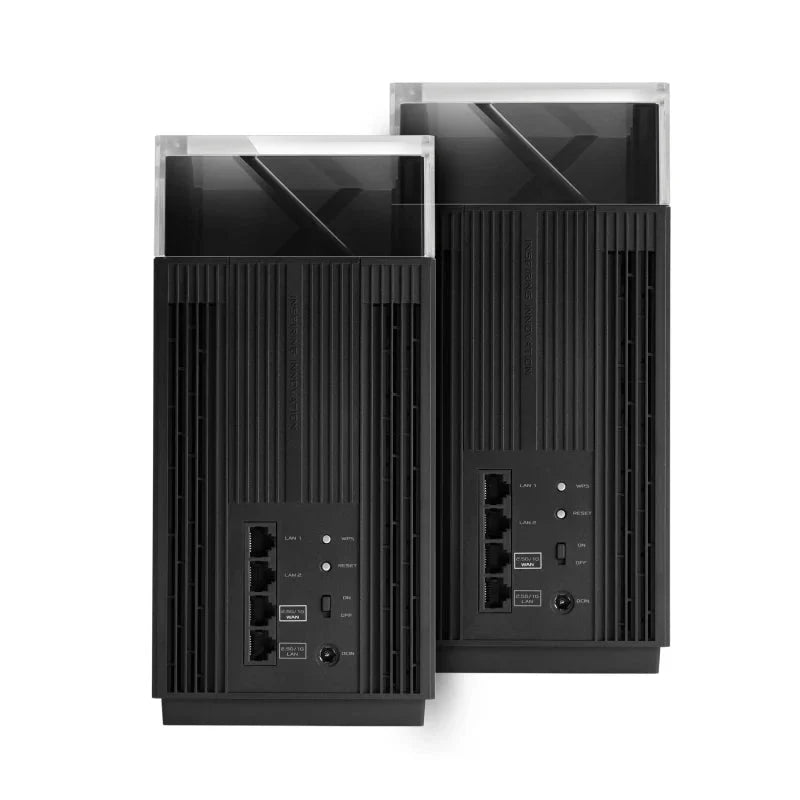 ASUS ZenWiFi Pro (ET12) AXE11000 Tri-Band WiFi 6E Mesh System - 6GHz (4804 Mbps) / Gigabit WAN / Gigabit LAN (2-Pack)