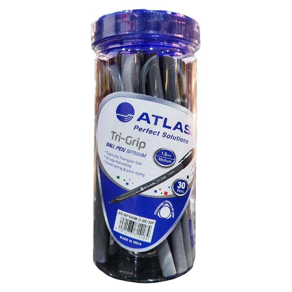 ATLAS TRIGRIP 1MM BALLPEN 30JAR GRY