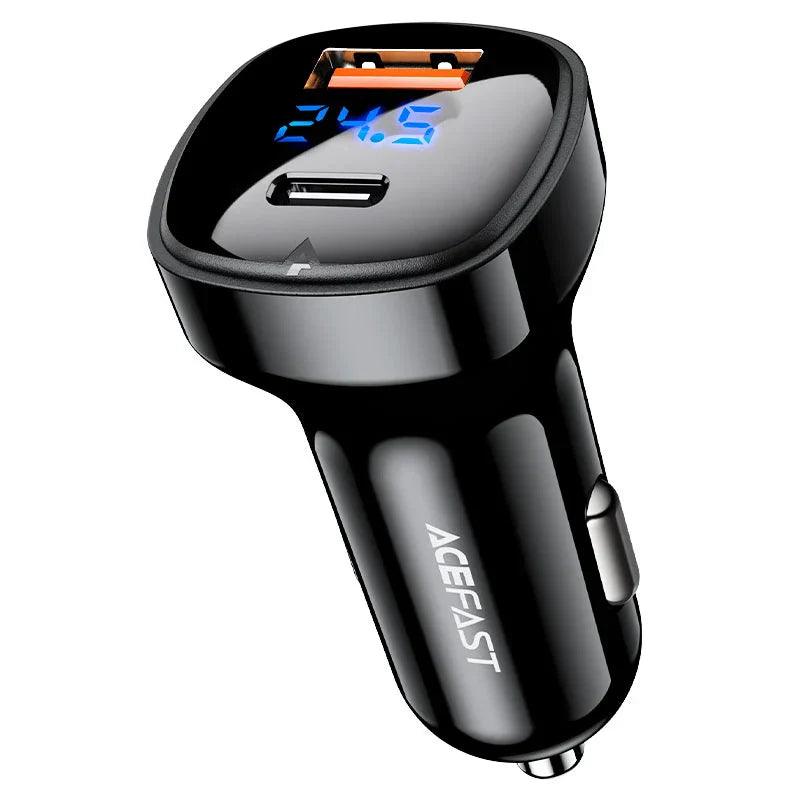Acefast B4 66W Car Charger – Dual Port Fast Charging Adapter