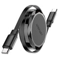 Acefast C13-03 Retractable USB-C Cable – 60W PD Fast Charge | 0.8m
