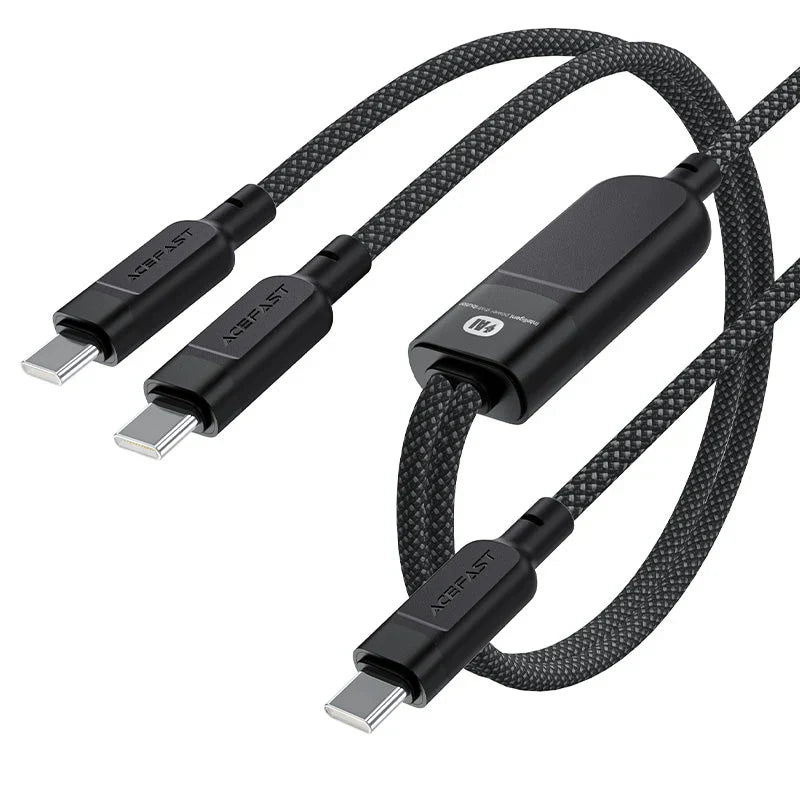 Acefast C5-11 USB-C to 2xUSB-C Cable – 100W Fast Charge | 1.2m