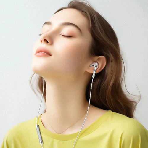 Acefast Type-C Wired Earphones with Microphone L3 White