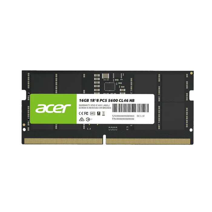 Acer 16GB DDR5 5600MHz CL46 Notebook Memory