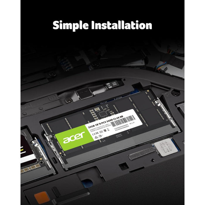 Acer 32GB DDR5 5600MHz CL46 Laptop Memory