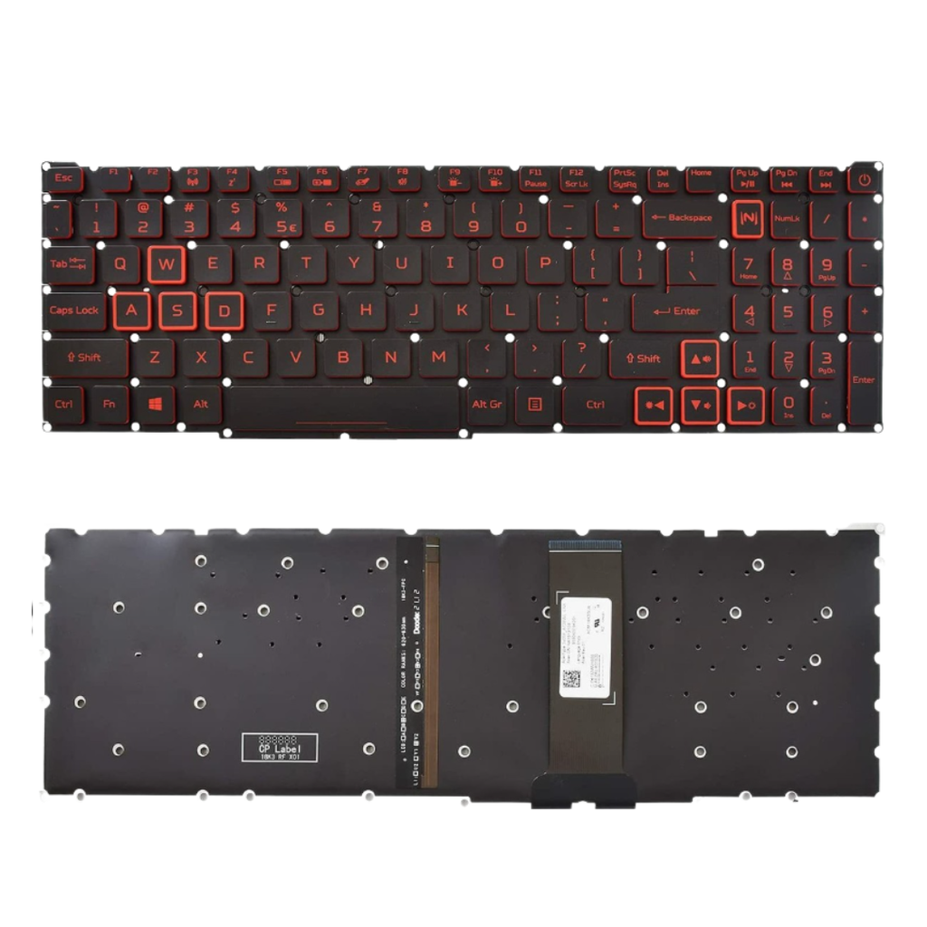 Acer Nitro 5 Backlit Keyboard – Compatible with AN515 / AN515‑54 / AN515‑56 / R0 Series