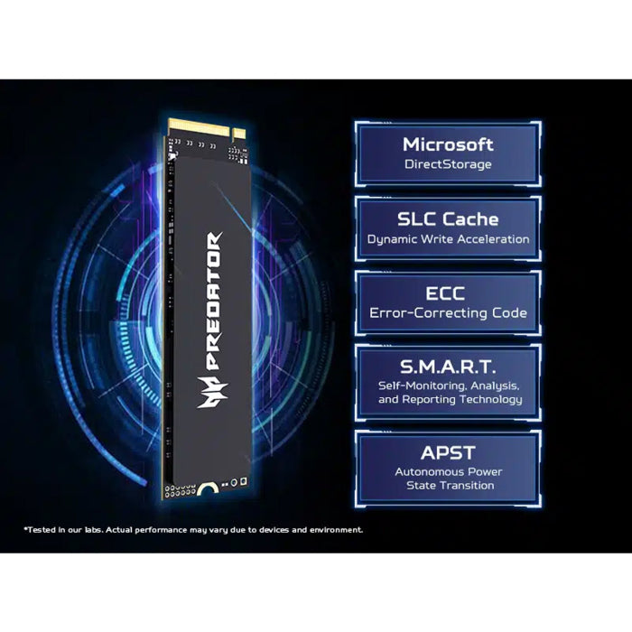 Acer Predator GM9000 4TB NVMe Gen 5x4 M.2 SSD Read Speed Upto 14000, Write Upto 13000