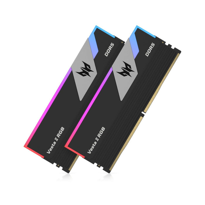 Acer Predator Vesta II RGB 32GB (2x16GB) DDR5 6000MHz CL34 Desktop Memory Kit - Black