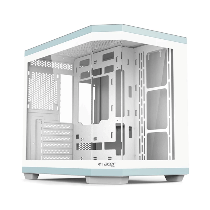 Acer V950W Mid Tower Gaming PC Case – White (7-Fans)