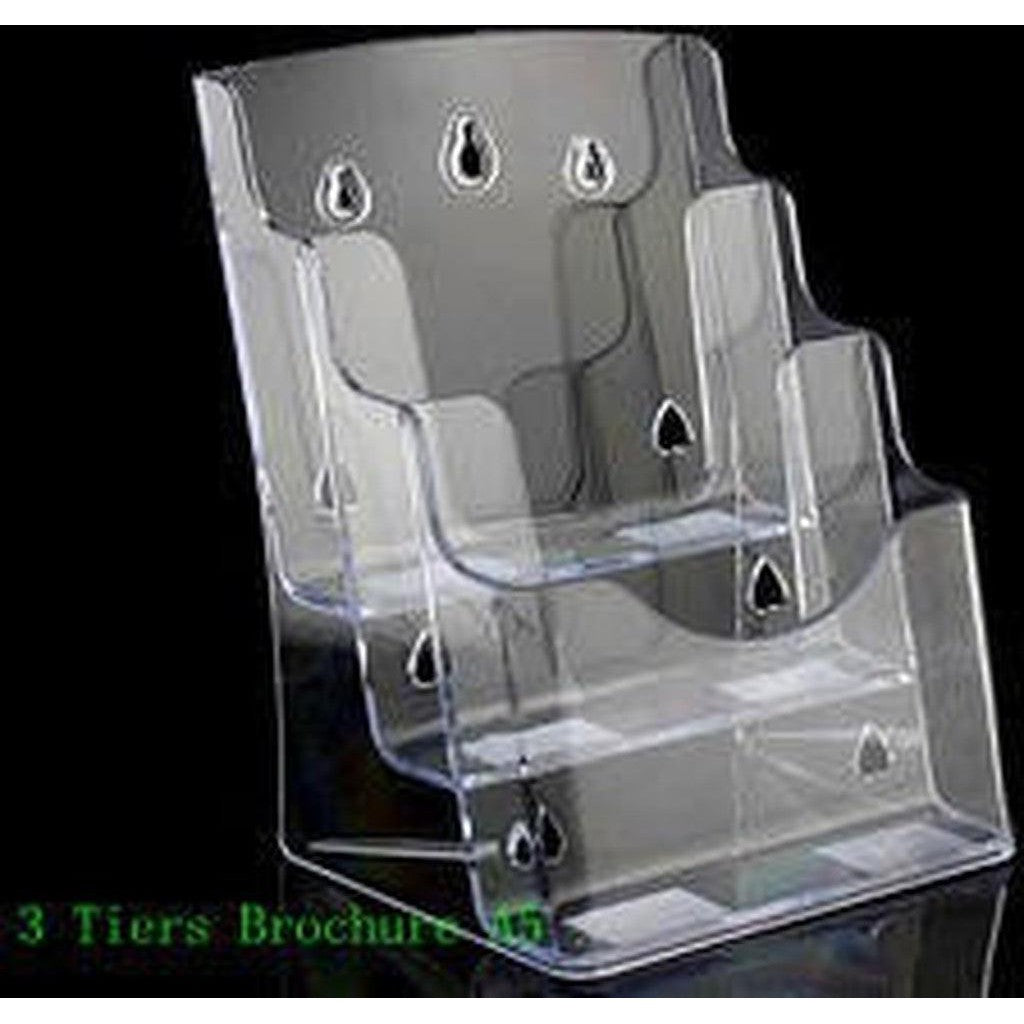 Acrylic 3 Compartments Stand A4 Size K-158