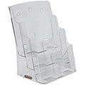 Acrylic 3 Compartments Stand A4 Size K-158