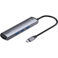 Adapter Baseus Adapter USB-C To 3XUSB HDMI USB-C 6in1 Silver