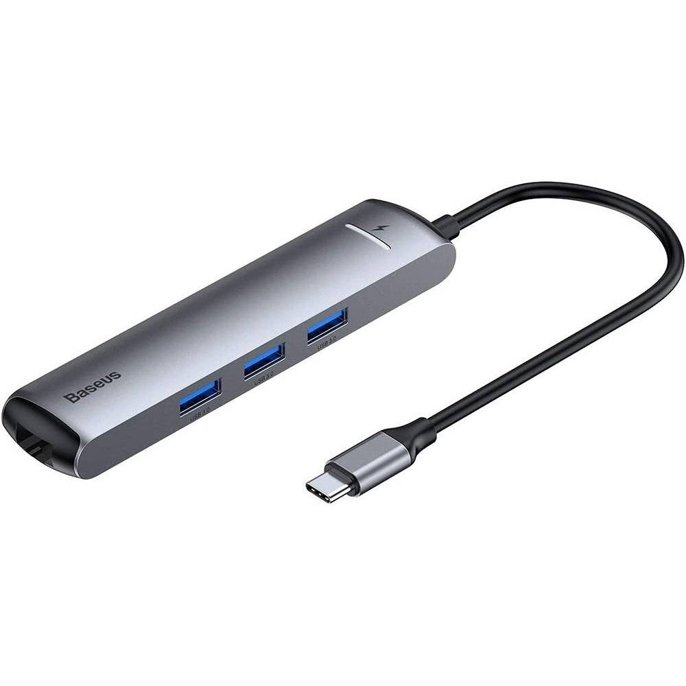 Adapter Baseus Adapter USB-C To 3XUSB HDMI USB-C 6in1 Silver