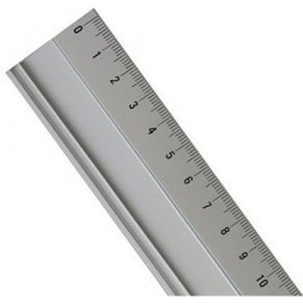 Aluminium Ruler Striped 20Cm Foska Rf1604-20