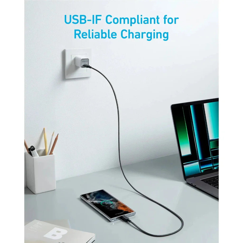 Anker 322 USB-C to USB-C Cable - 60W / 0.9 Meter / Black
