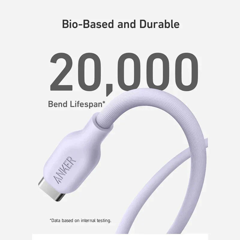 Anker 542 USB-C to Lightning Cable (Bio-Based) (1.8m/6ft) -Violet