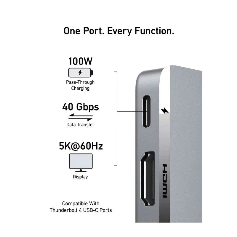 Anker 547 USB-C Hub 7-in-2, for MacBook Silver