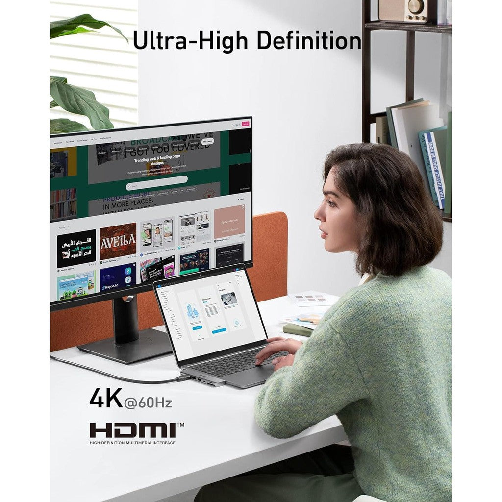 Anker 547 USB-C Hub 7-in-2, for MacBook Silver