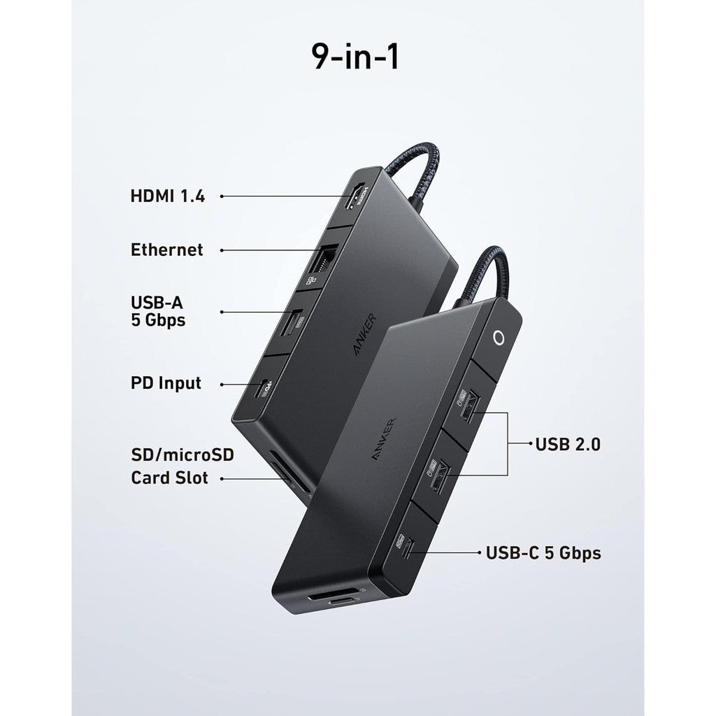 Anker 552 9-in-1 USB-C Hub - Black