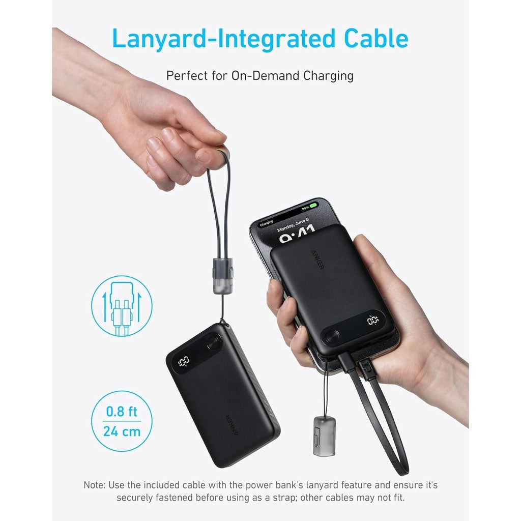 Anker Power Bank - 22.5W / USB-C / 10000mAh / Black