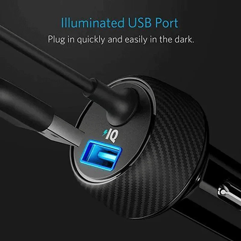 Anker PowerDrive 2 Elite Car Charger - 24W / Black