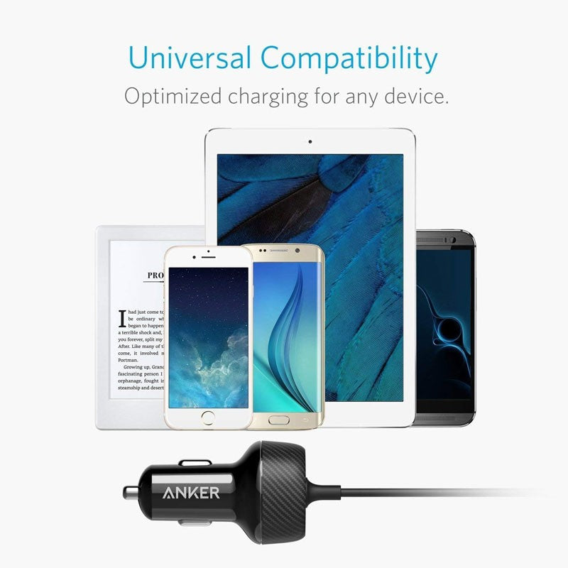 Anker PowerDrive 2 Elite Car Charger - 24W / Black