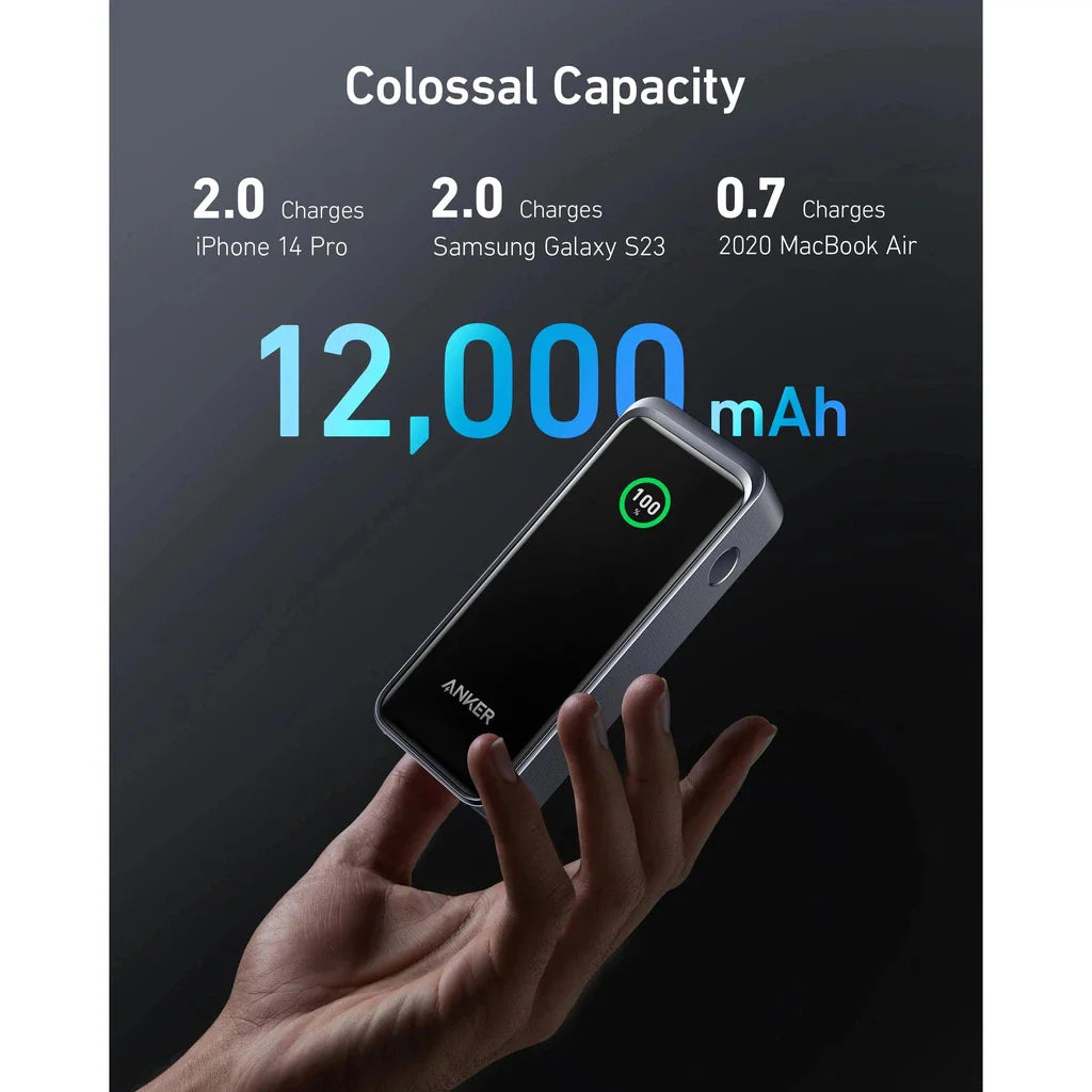 Anker Prime Series 7 Power Bank - 130W / 12,000mAh / Black